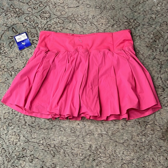 JoyLab Skirts Joylab Hot Pink Pleated Tennis Skirt With Built In